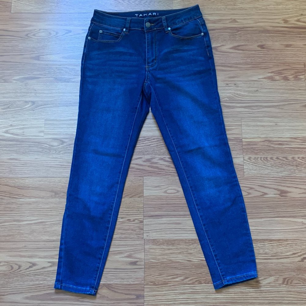 Tahari Dark Denim Skinny Jeans